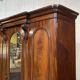 Victorian mahogany dressing wardrobe from the 19th century.