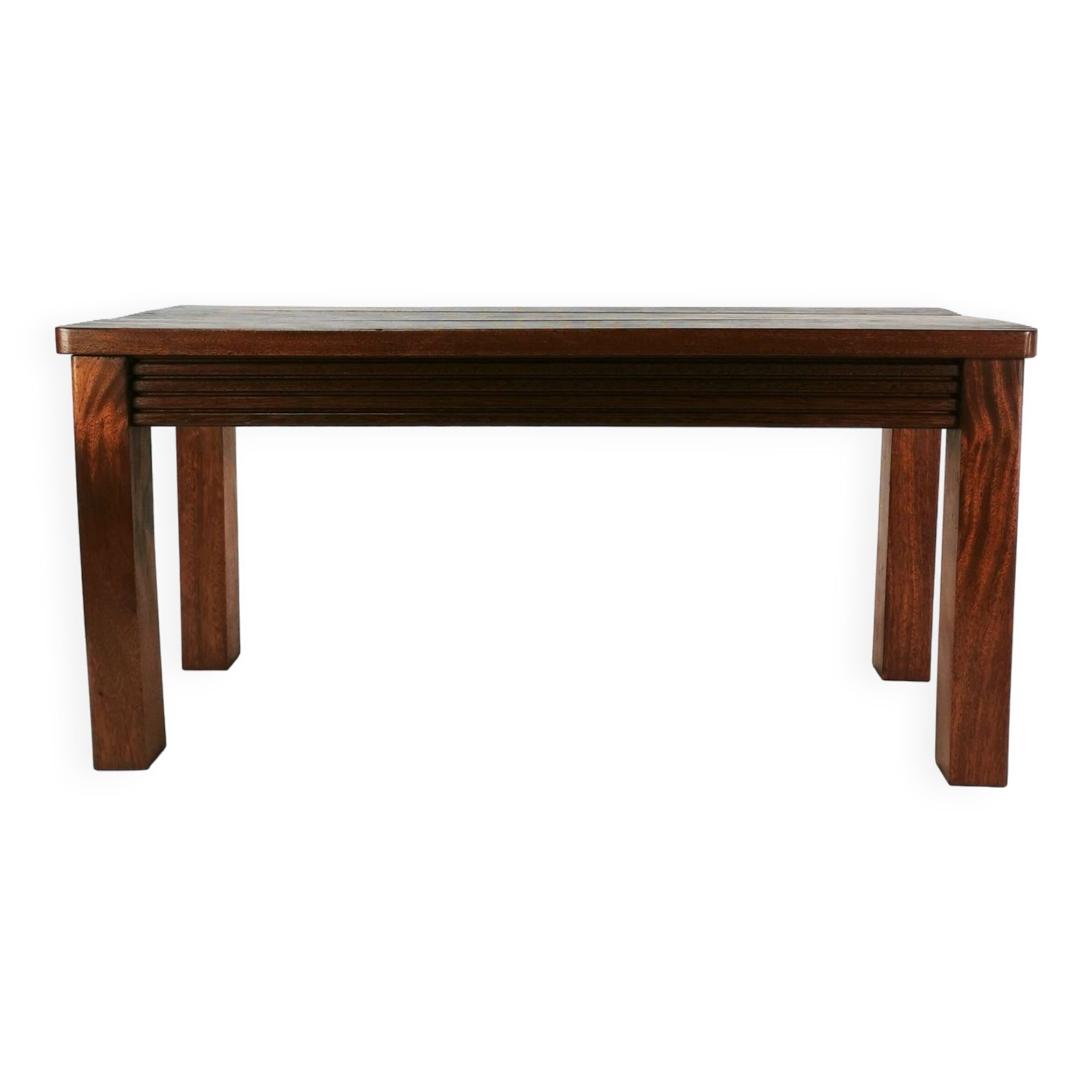 Prosta, palisandrowa ławka- siedzisko, Dania, lata 80.