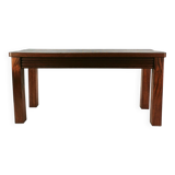 Prosta, palisandrowa ławka- siedzisko, Dania, lata 80.