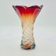 Labelled vintage italian twisted murano glass vase, 1960s