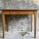 Vintage drawer table or desk in light wood 1950