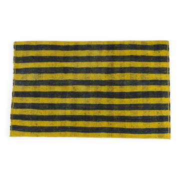 Vintage Stripe Wool Kilim Rug