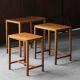 Set of 3 nesting tables in teak wood, Denmark, 1960’s