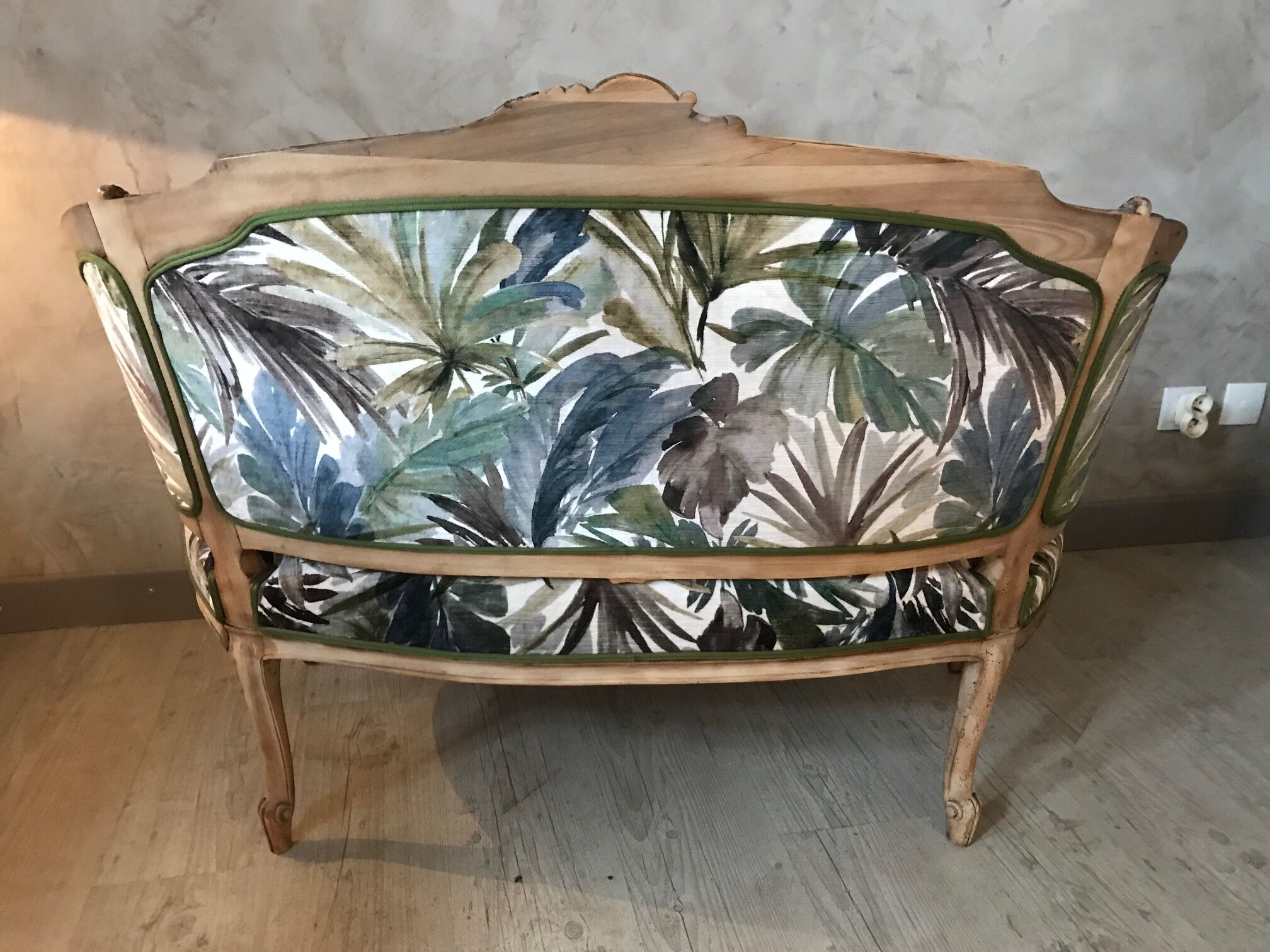 Small Louis XV sofa completely redone