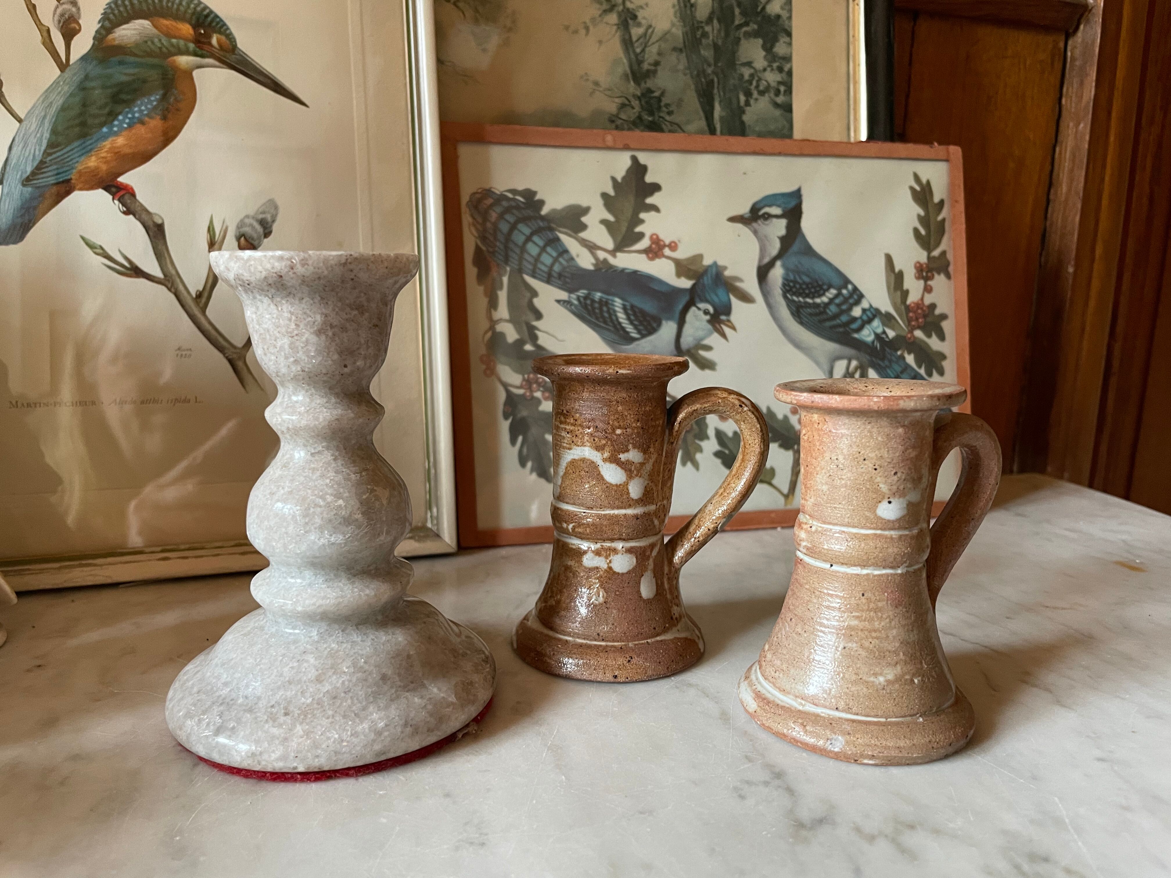 Vintage marble candle holder