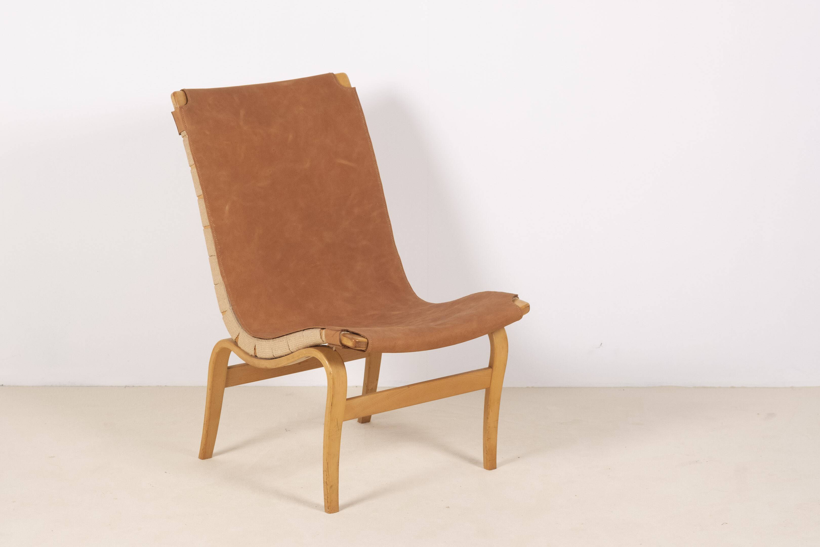 1 fauteuil lounge « Eva » de Bruno Mathsson, Suède des années 1960