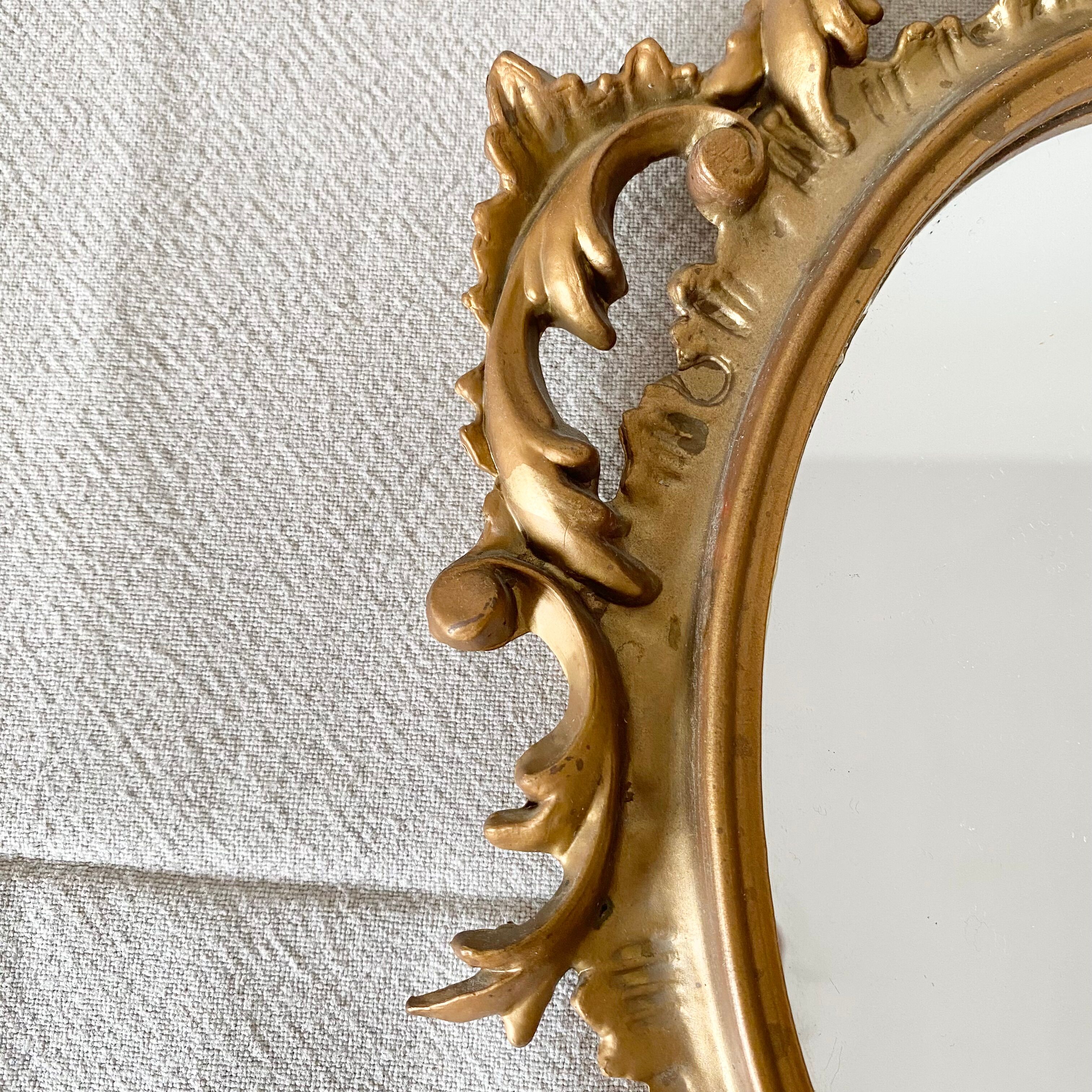 Vintage golden mirror