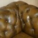 Ensemble vintage Chesterfield salon 3 pièces cuir
