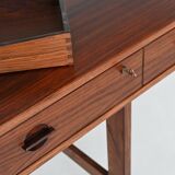 Bureau Peter Lovig Flip-Top Partners en palissandre, Lovig, Danemark, 1960