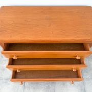 Large elm chest of drawers from Maison Regain, vintage 80s.
