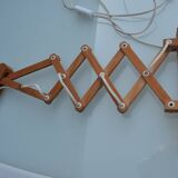 Applique murale extensible ikea/lampe en bois modèle sax 1985-90