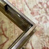 Set of 3 brass nesting tables by Guy Lefevre for Maison Jansen