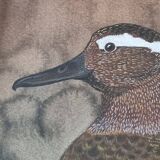 Original Large Size Signed Painting Frame and Hand Painted Duck