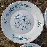 Service de table  vintage Arcopal Myosotis