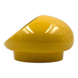Space age yellow ceramic ashtray, Viba Italy 1970s