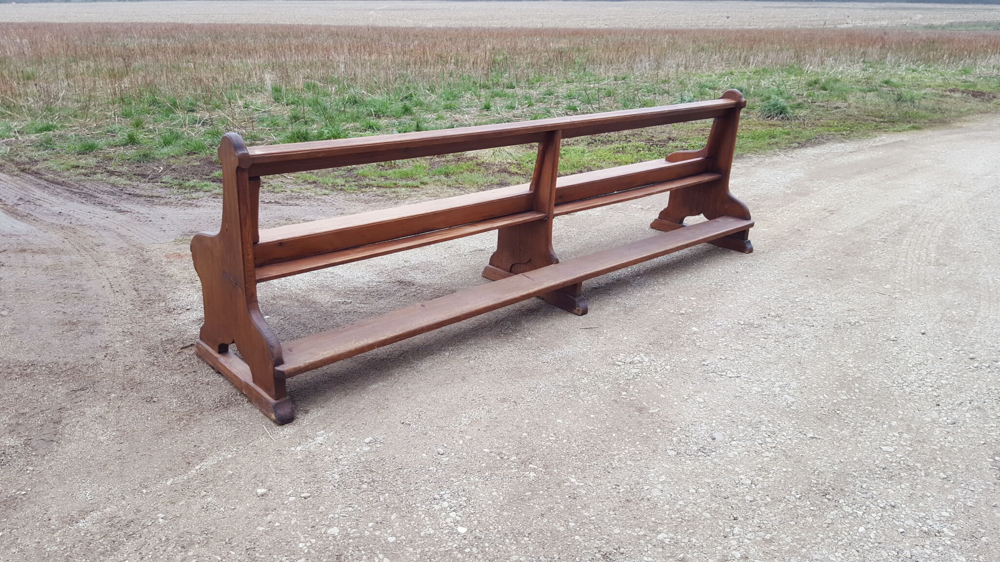Old chapel bench