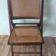 Folding chair caned from the 70s