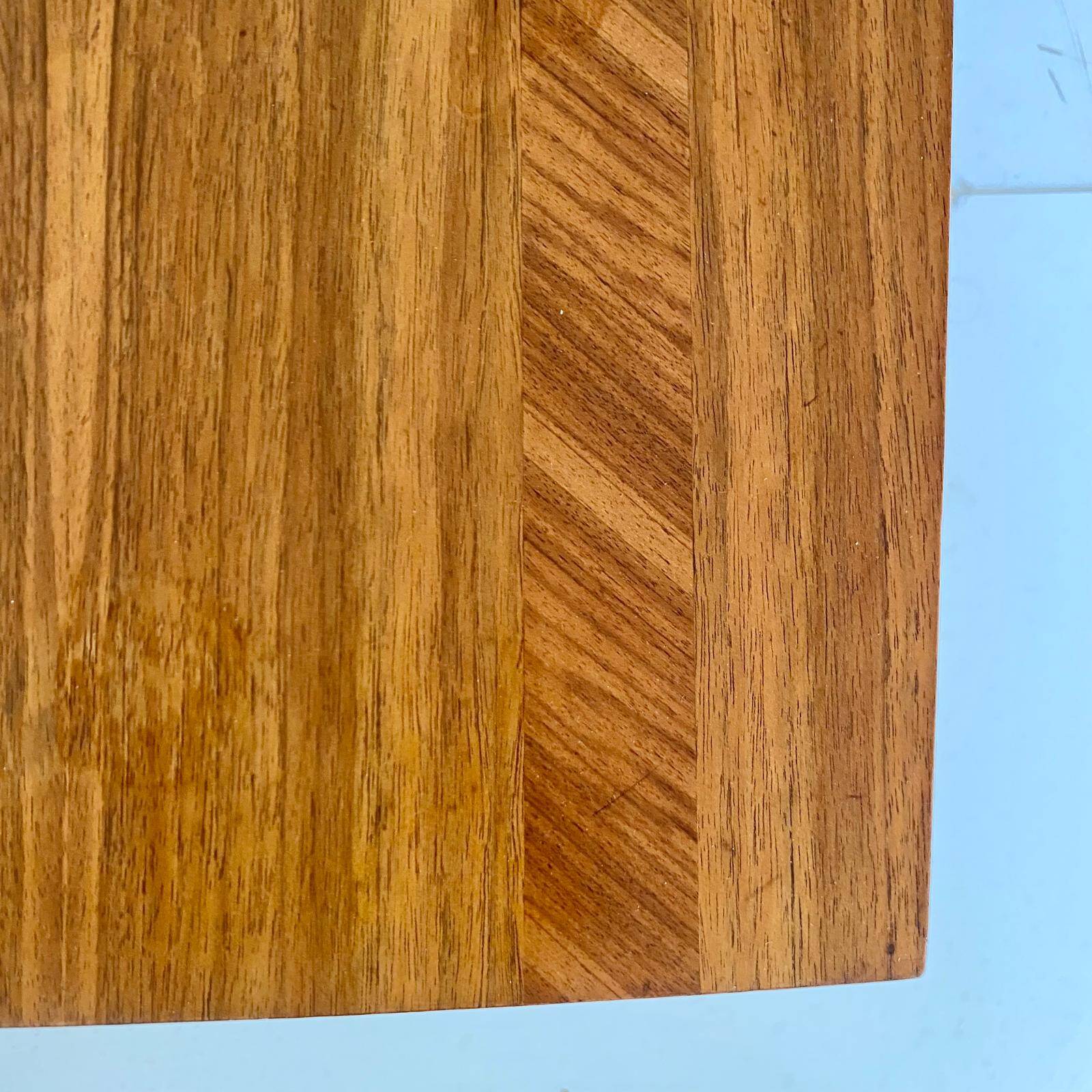 Midcentury Modern Big Wood Sofa Table, Italy 1960
