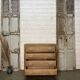 Commode vintage chêne brut
