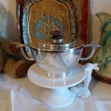 Art Deco silver-plated sugar bowl