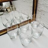 Set of 5 orangeade glasses