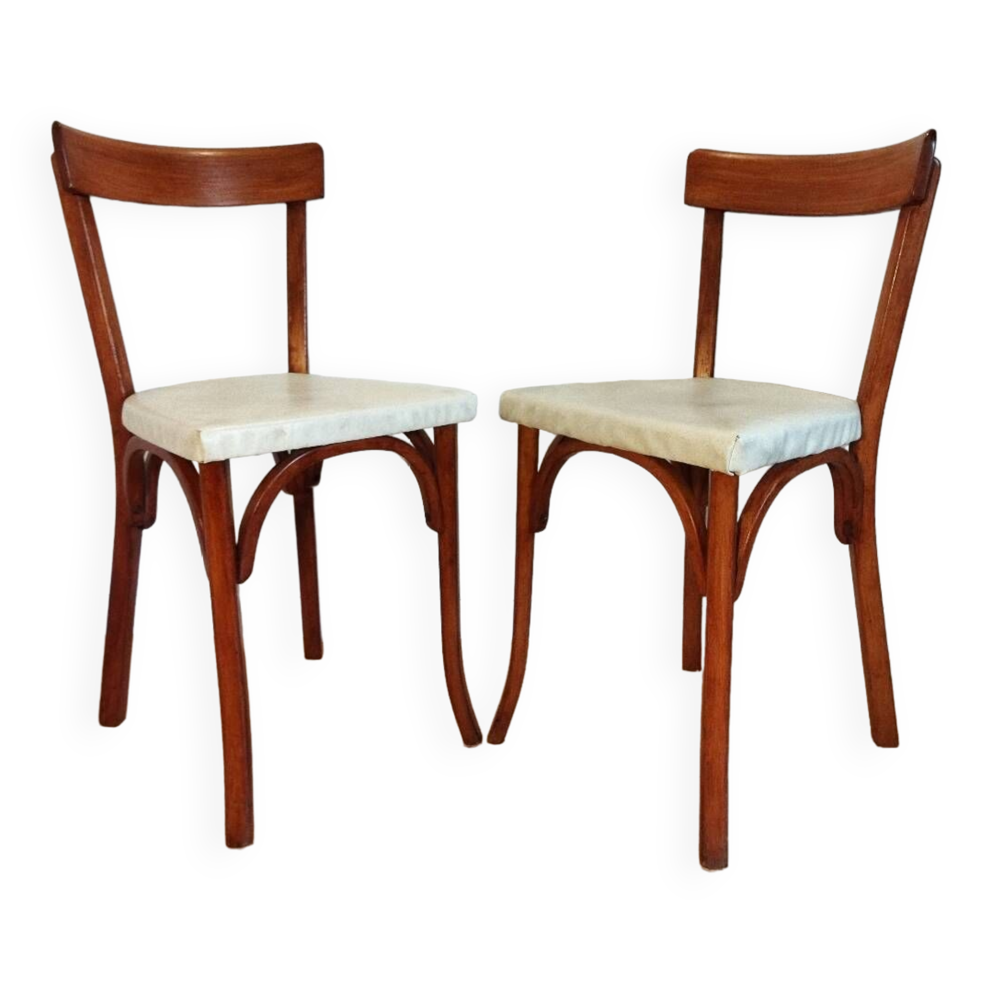 Pair of Baumann bistro chairs