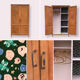 Armoire parisienne vintage hêtre 1970