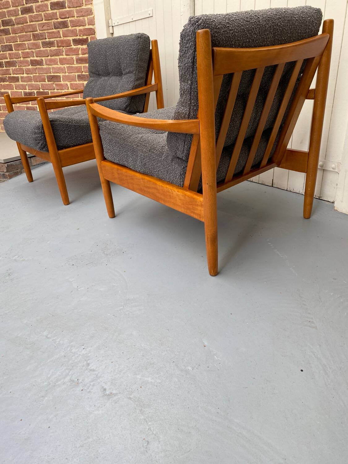 Pair of Scandinavian armchairs
