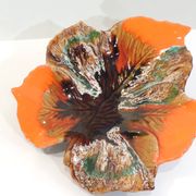 Grand plat feuille style vallauris/vintage