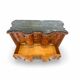 antique walnut serpentine commode