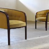 Vintage 1910s Josef Hoffmann Easy Lounge Chairs, Style of Gatsby