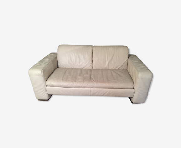 Natuzzi Design Sofa In Cream Leather Selency Natuzzi Design Sofa In Cream Leather, Used Natuzzi Leather Sofa