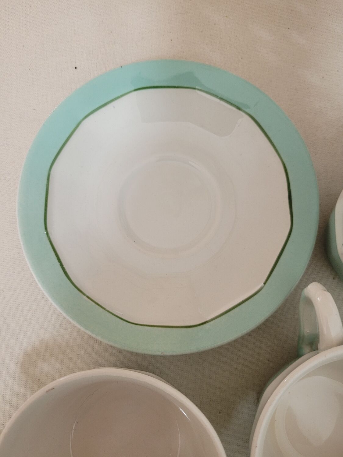 Set of 3 coffee cups M L Porcelain