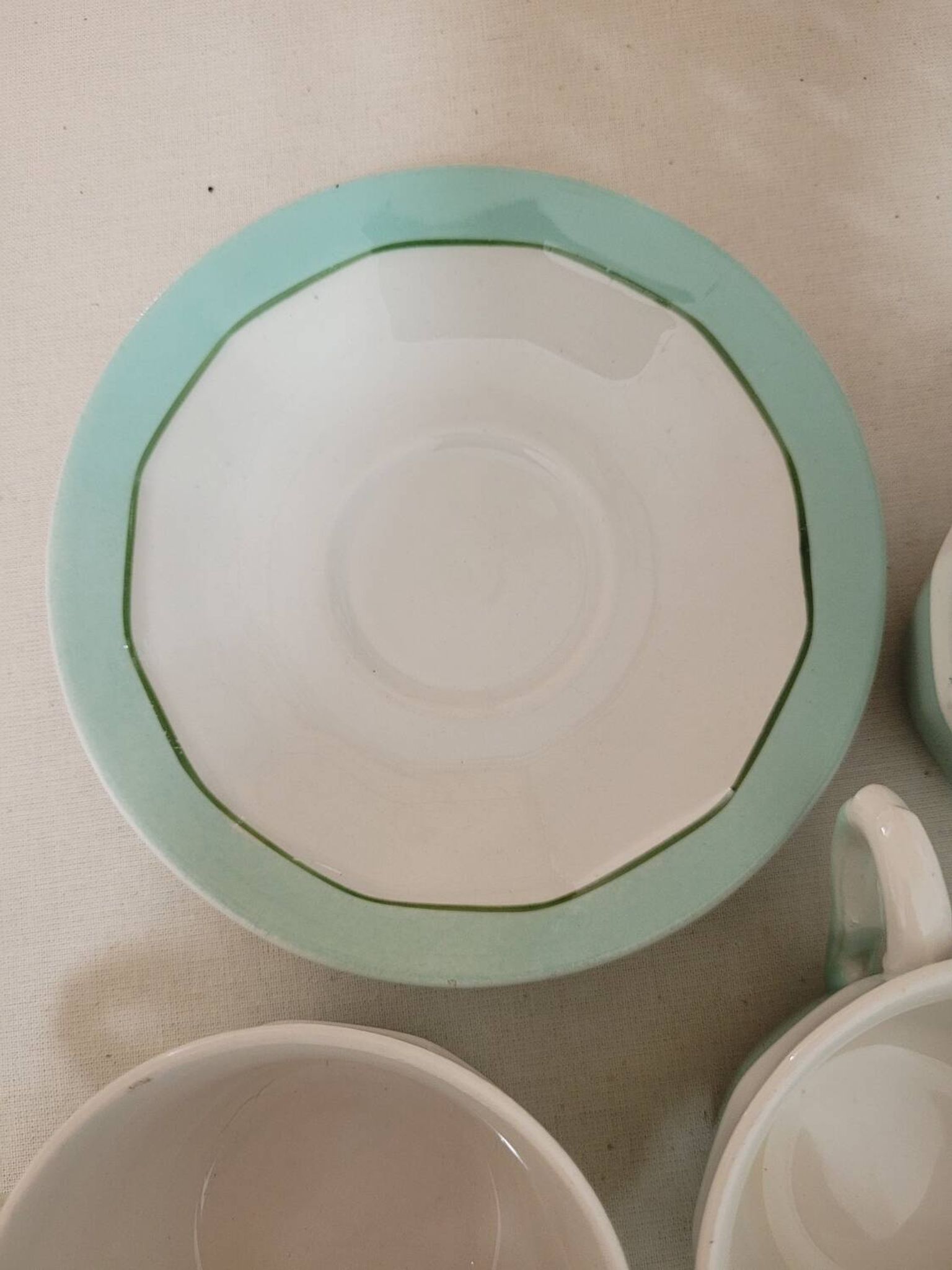 Set of 3 coffee cups M L Porcelain