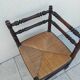 Chaise d angle vintage paille ancienne