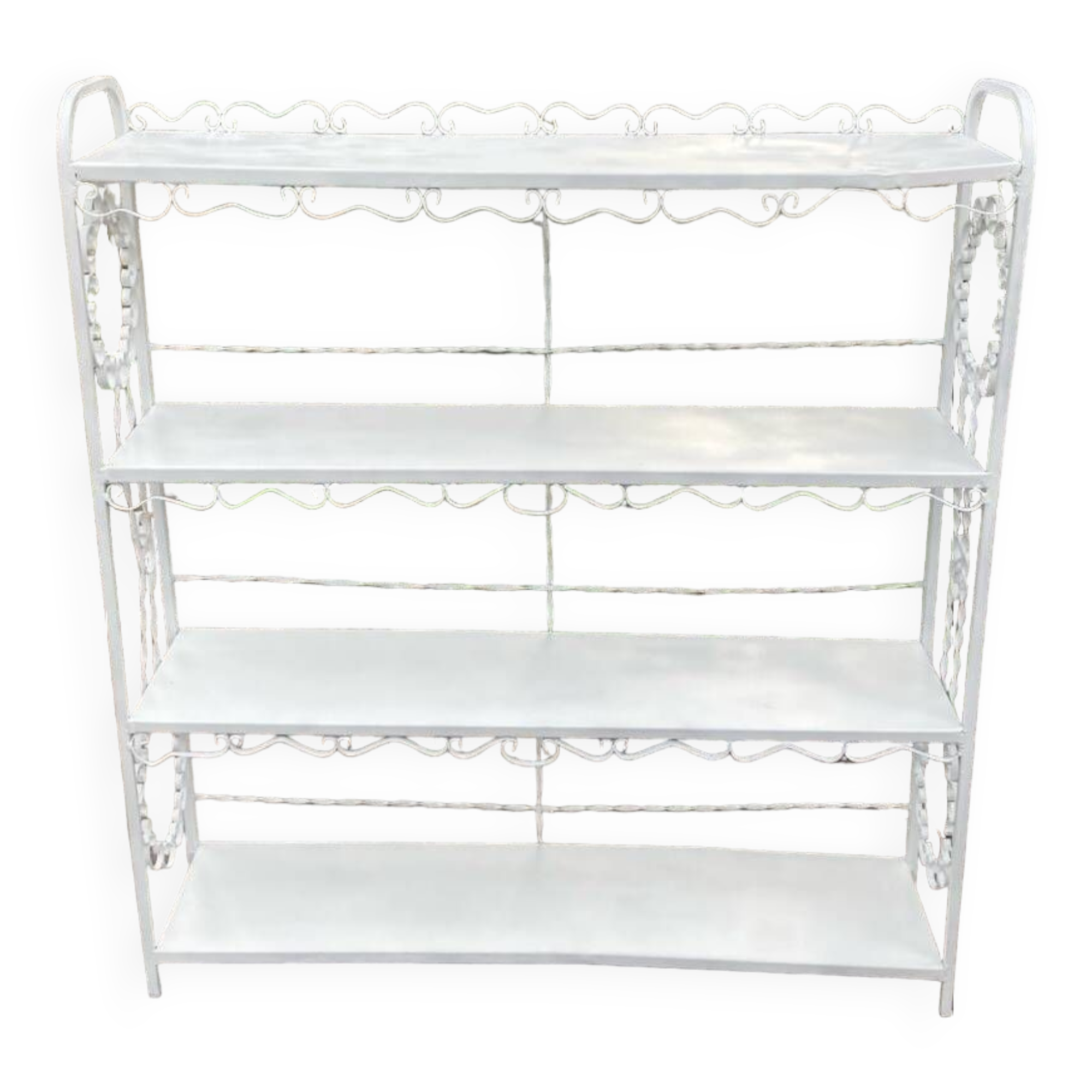 Wrought iron shelf