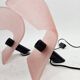 Set of 2 Mayo glass table lamps 1980s