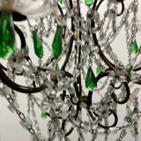 Lustre Macaroni Vert Murano Années 1950