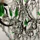 Green Murano Macaroni Chandelier 1950’s