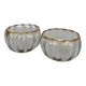 Paire de coupelles cristal Baccarat Napoléon III
