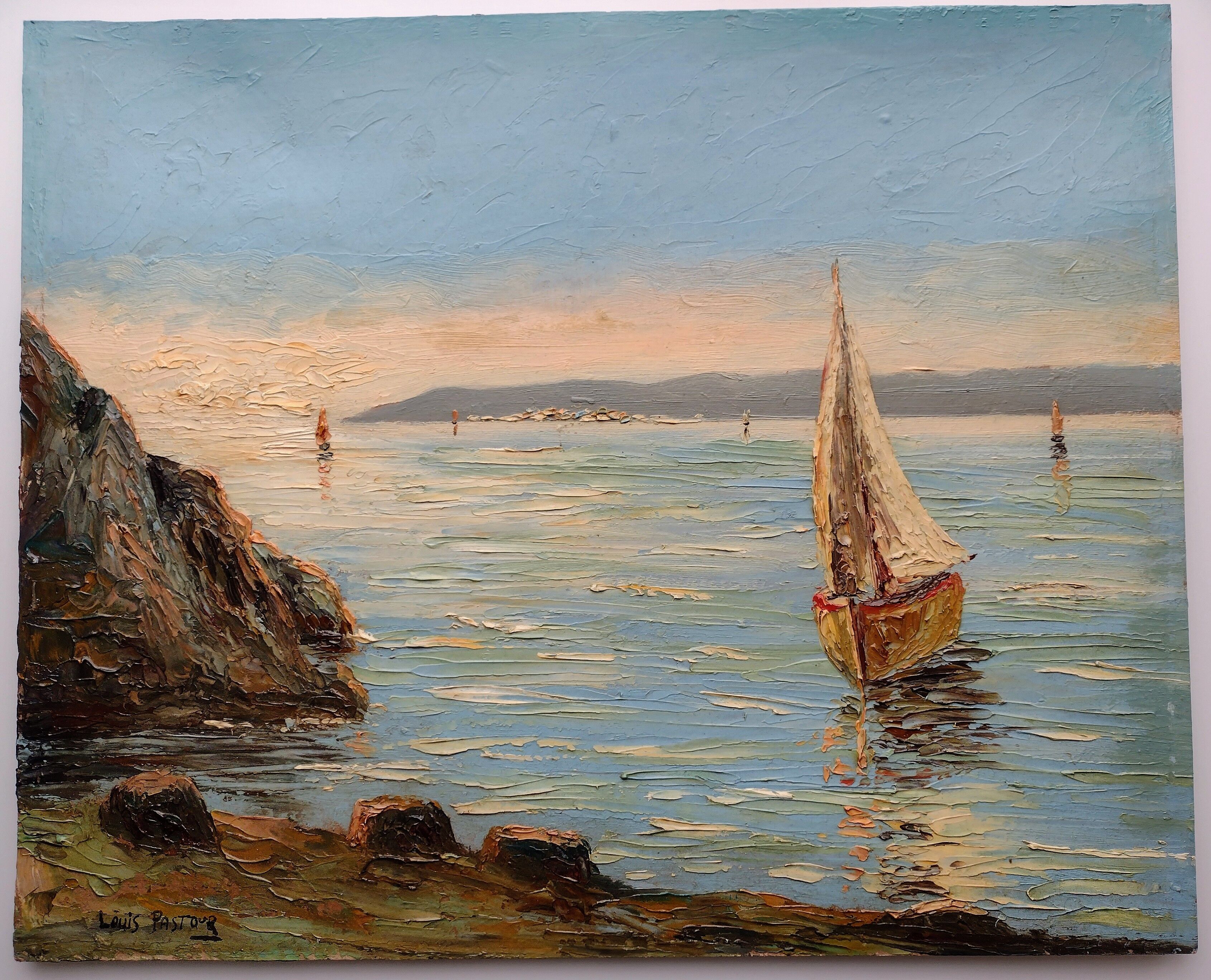 Original Louis Pastour oil painting France