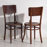 Anciennes chaises Thonet en bois courbé (c.1940). Ensemble de 4 pièces