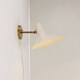 White Cream Articulating Arm Sconce in the style Giuseppe Ostuni