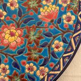 Dish and pie server in Longwy enamel.