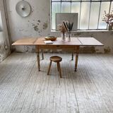 Walnut farmhouse table + extensions