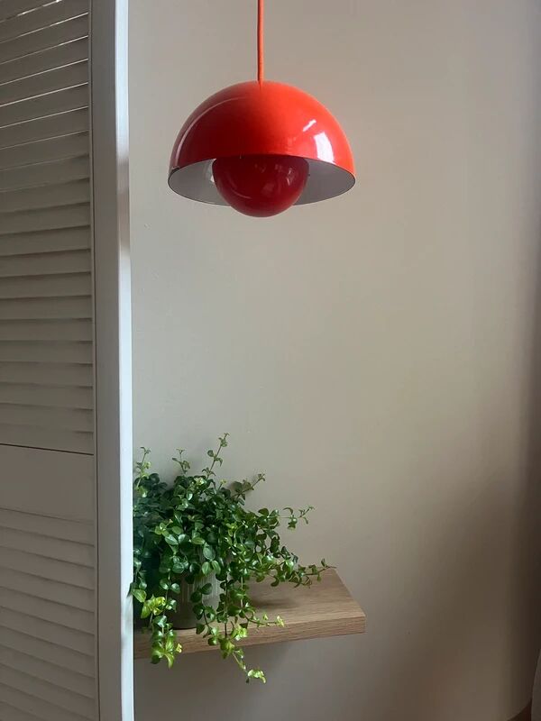 Lampe vintage enamel Louis Poulsen Flowerpot - Verner Panton - VP1