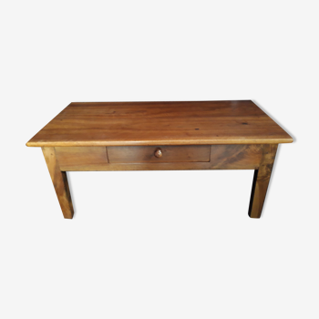 19th century walnut coffee table