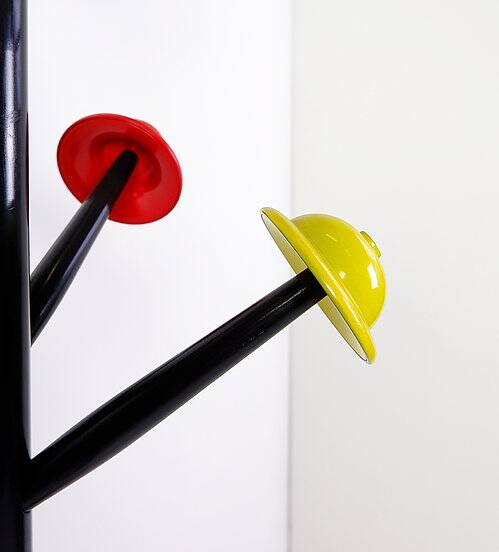 Postmodern coat stand 'Albero dei Cappelli' by Ugo Nespolo for Origlia, 1978