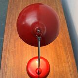 Red German table lamp mid-century 6786 by Christian Dell for Kaiser Idell, 1960s