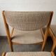Set of 4 Scandinavian Baumann chairs in solid elm – 1970s
